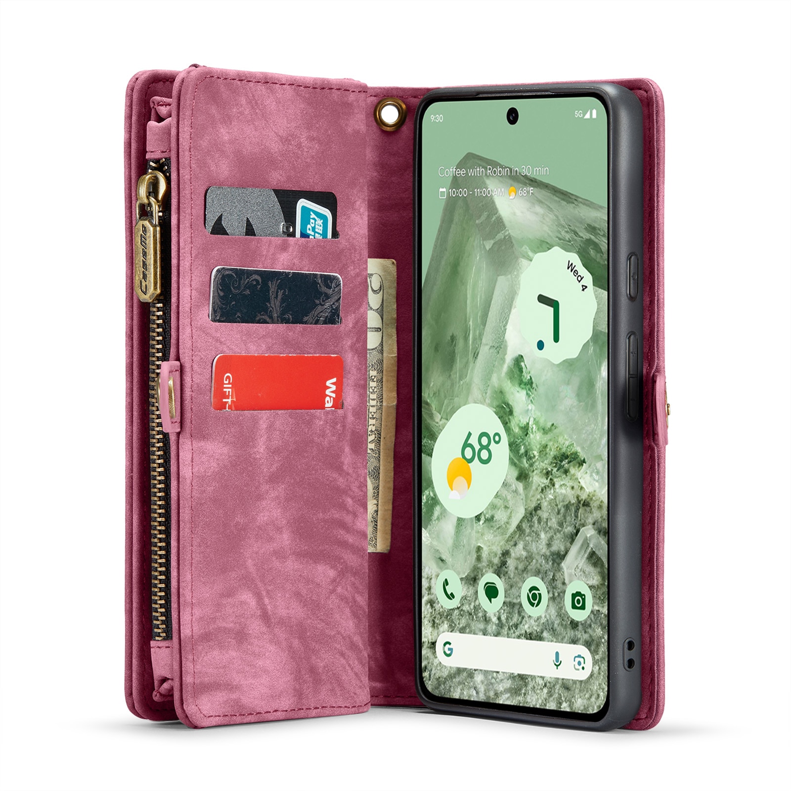 Multi-slot Hoesje Google Pixel 8a rood