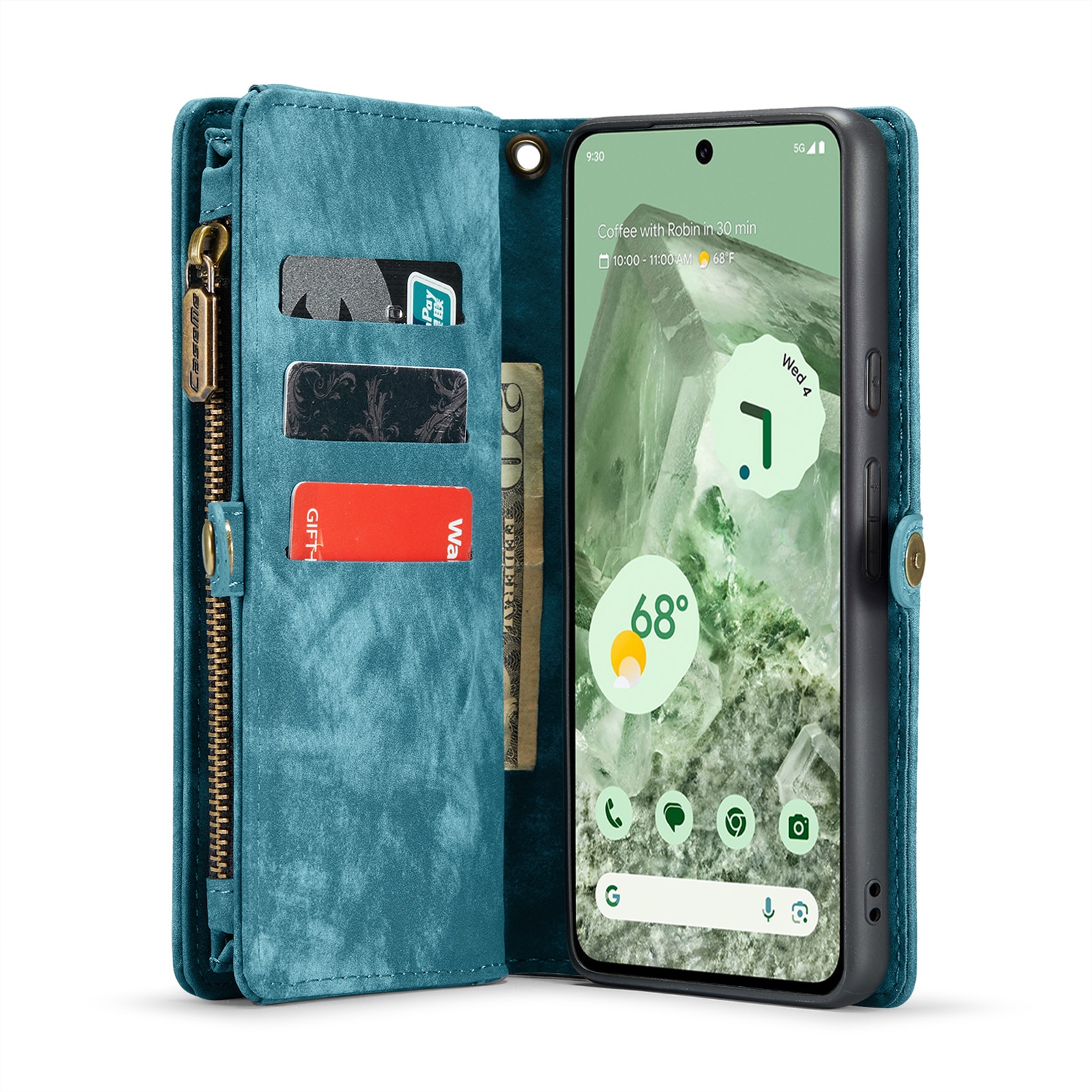 Multi-slot Hoesje Google Pixel 8a blauw