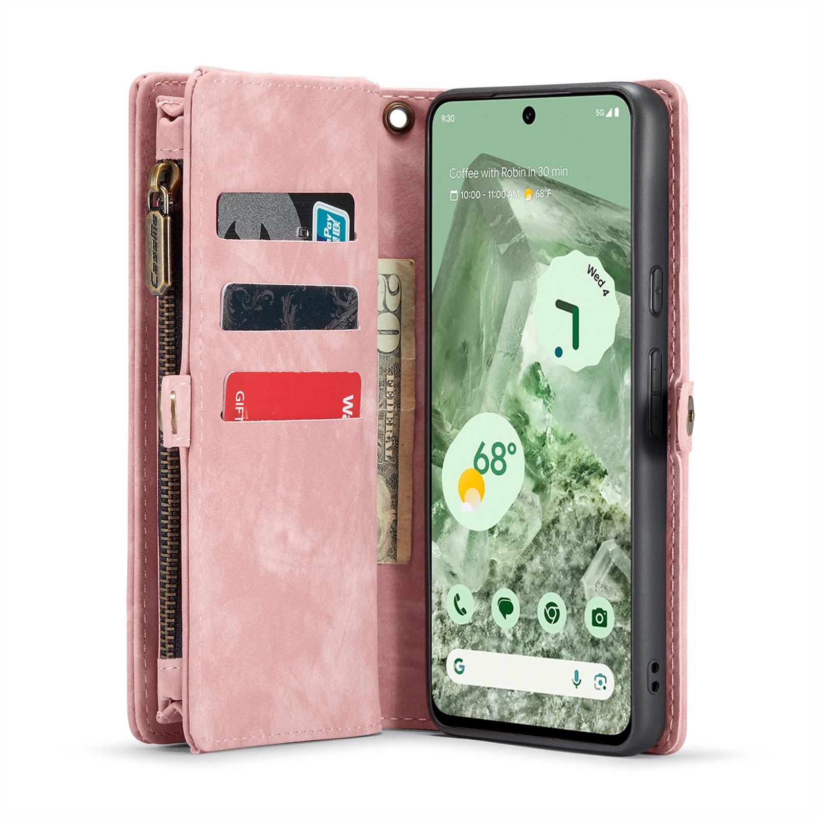 Multi-slot Hoesje Google Pixel 8a roze