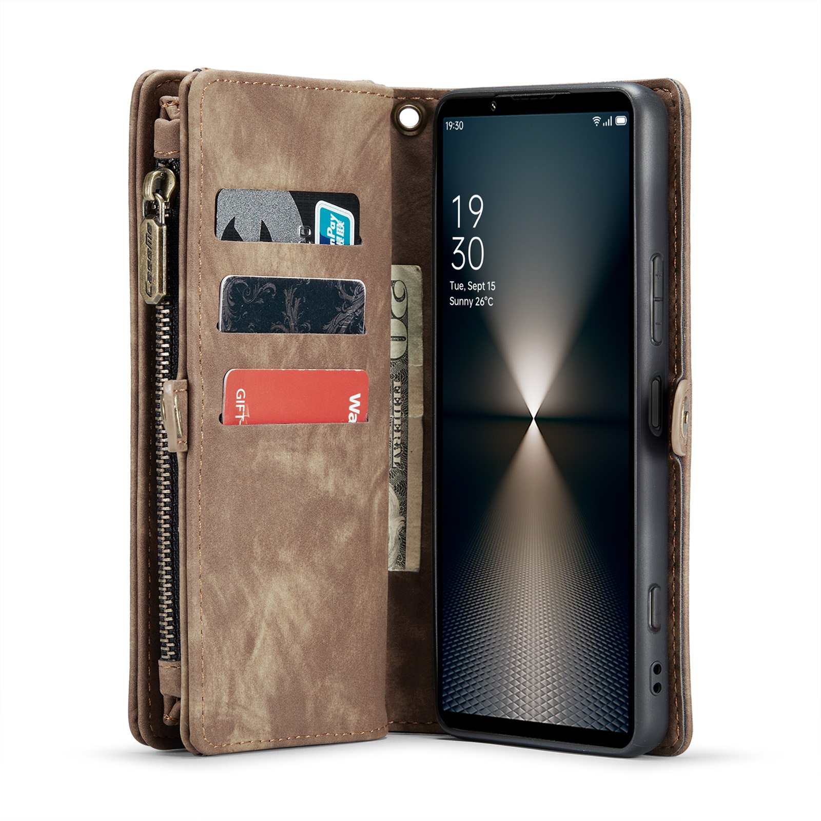 Multi-slot Hoesje Sony Xperia 10 VI bruin