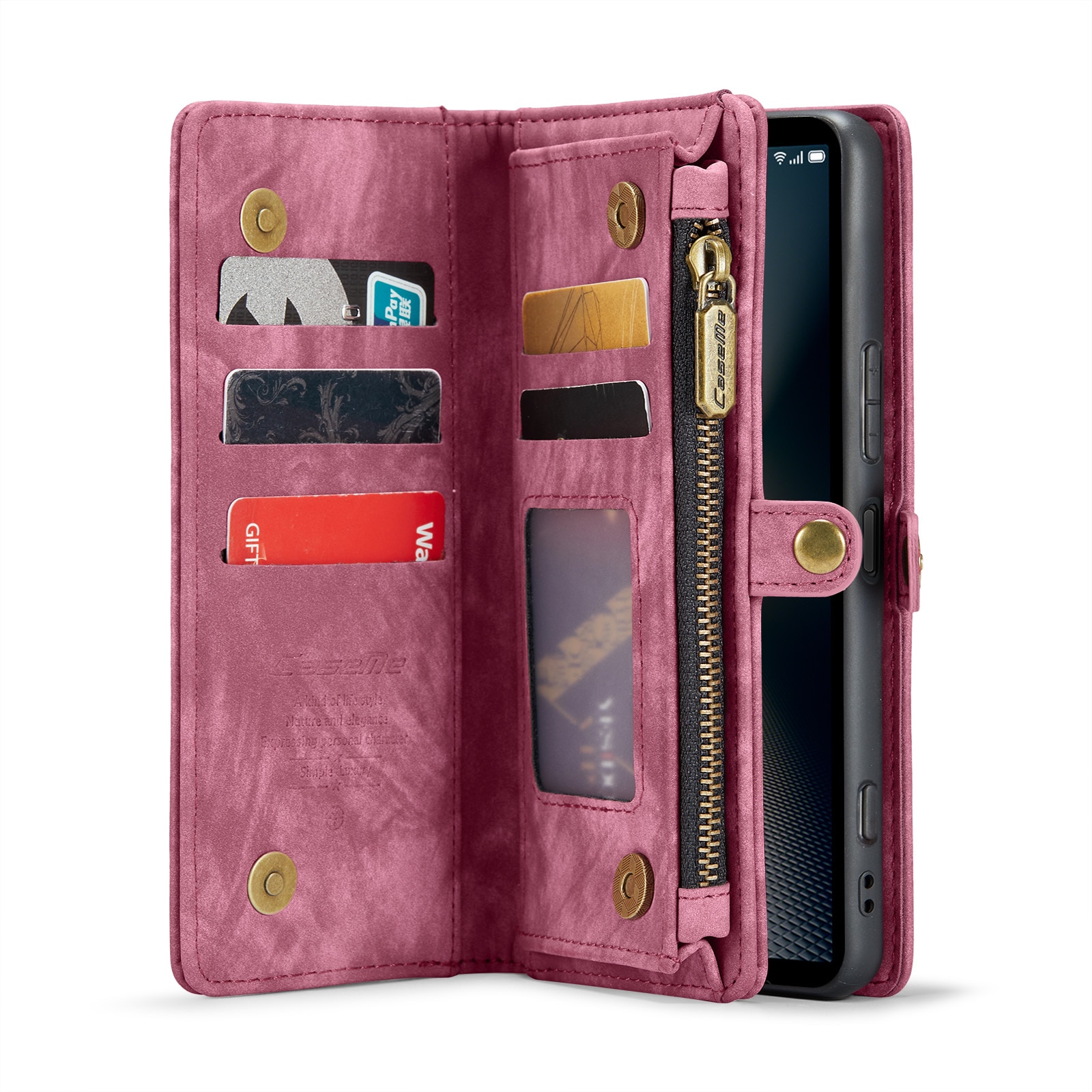 Multi-slot Hoesje Sony Xperia 10 VI rood