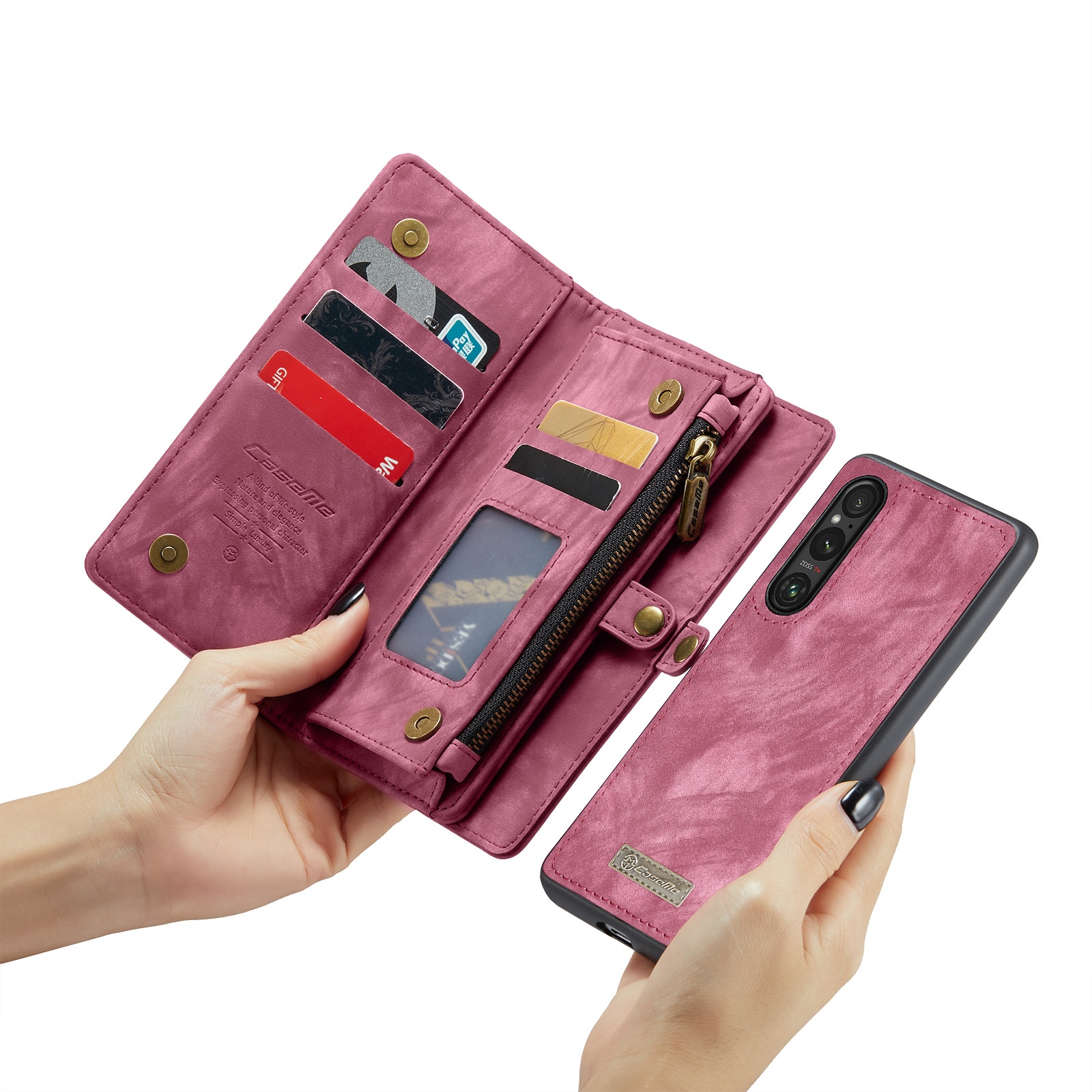 Multi-slot Hoesje Sony Xperia 10 VI rood