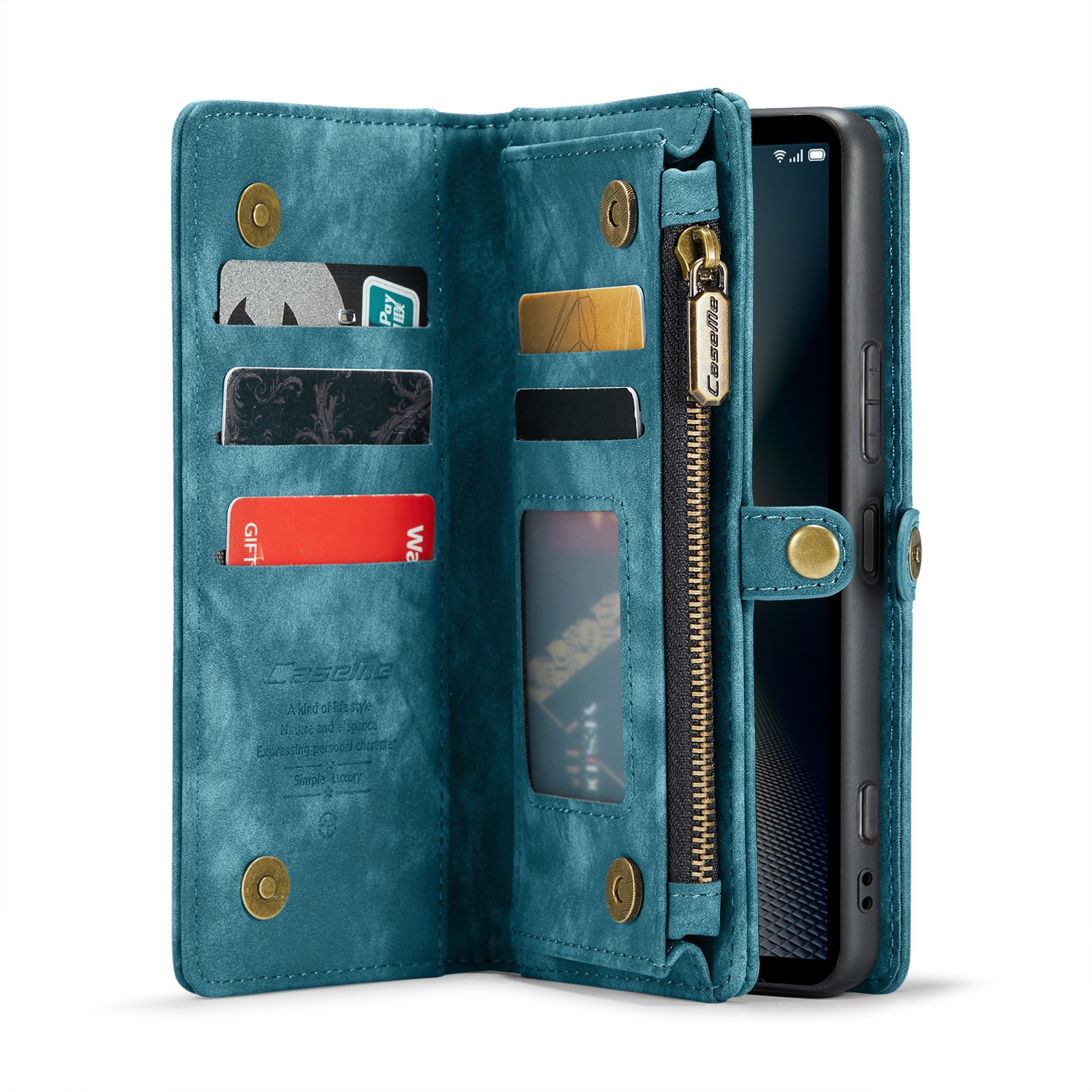 Multi-slot Hoesje Sony Xperia 10 VI blauw