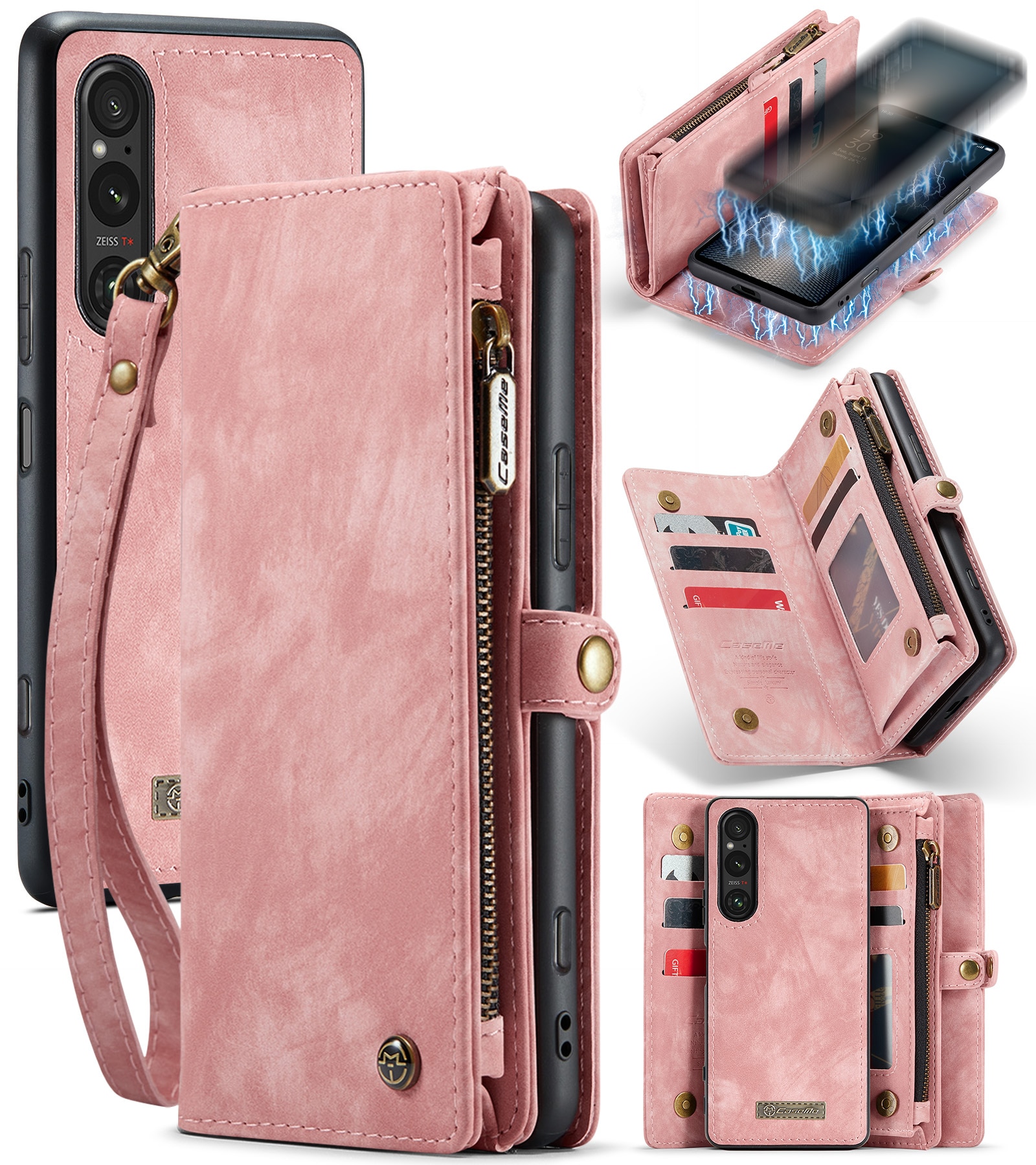 Multi-slot Hoesje Sony Xperia 10 VI roze