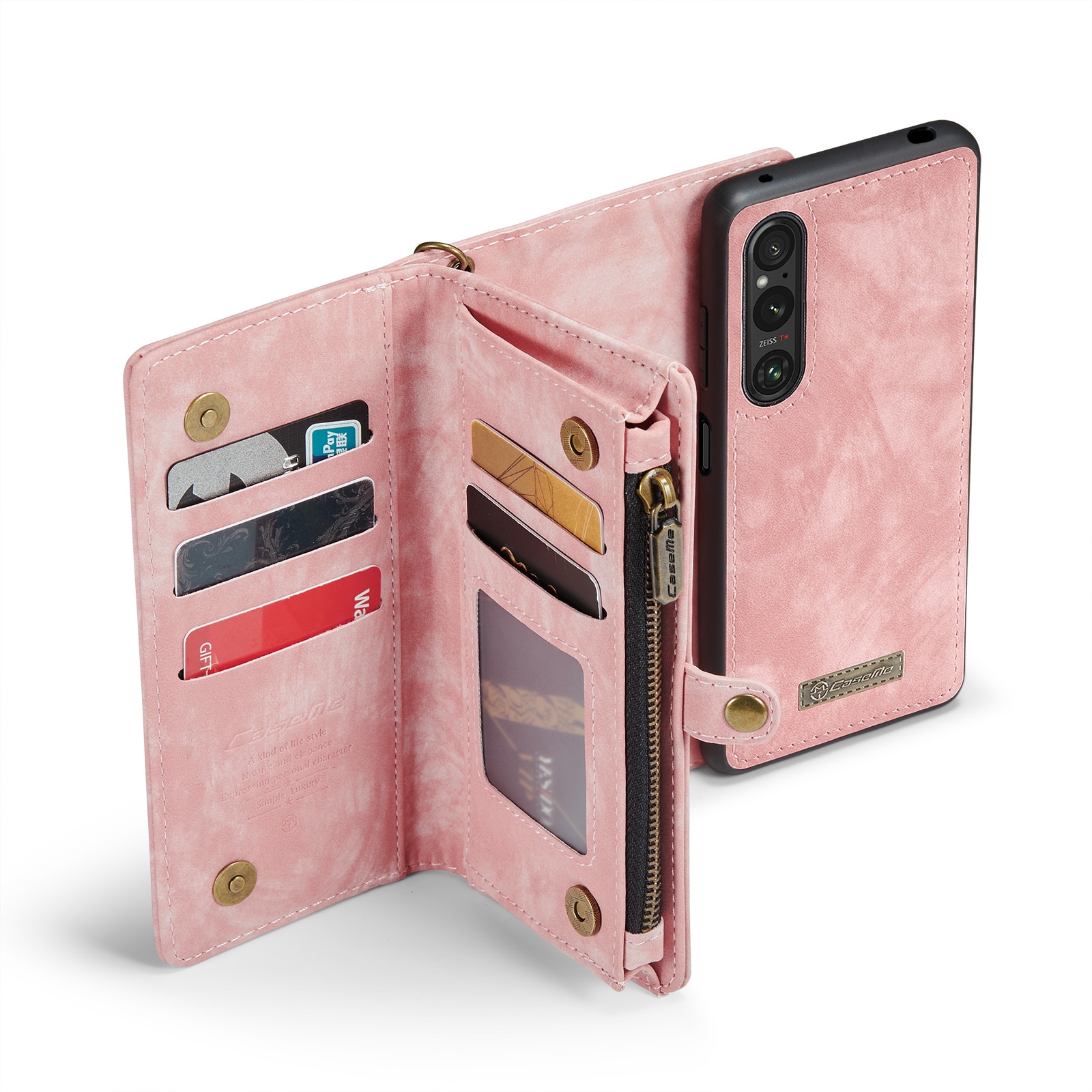 Multi-slot Hoesje Sony Xperia 10 VI roze