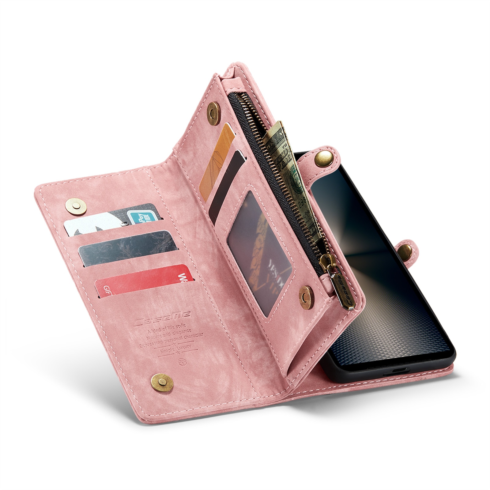 Multi-slot Hoesje Sony Xperia 10 VI roze