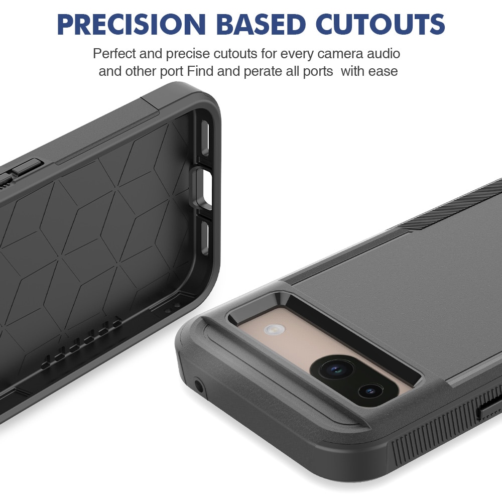 Google Pixel 8a Off-road Hybridcase zwart