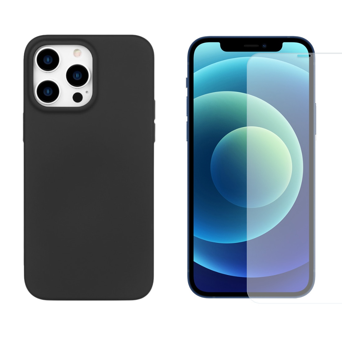 iPhone 14 Pro Set TPU-hoesje en Screenprotector