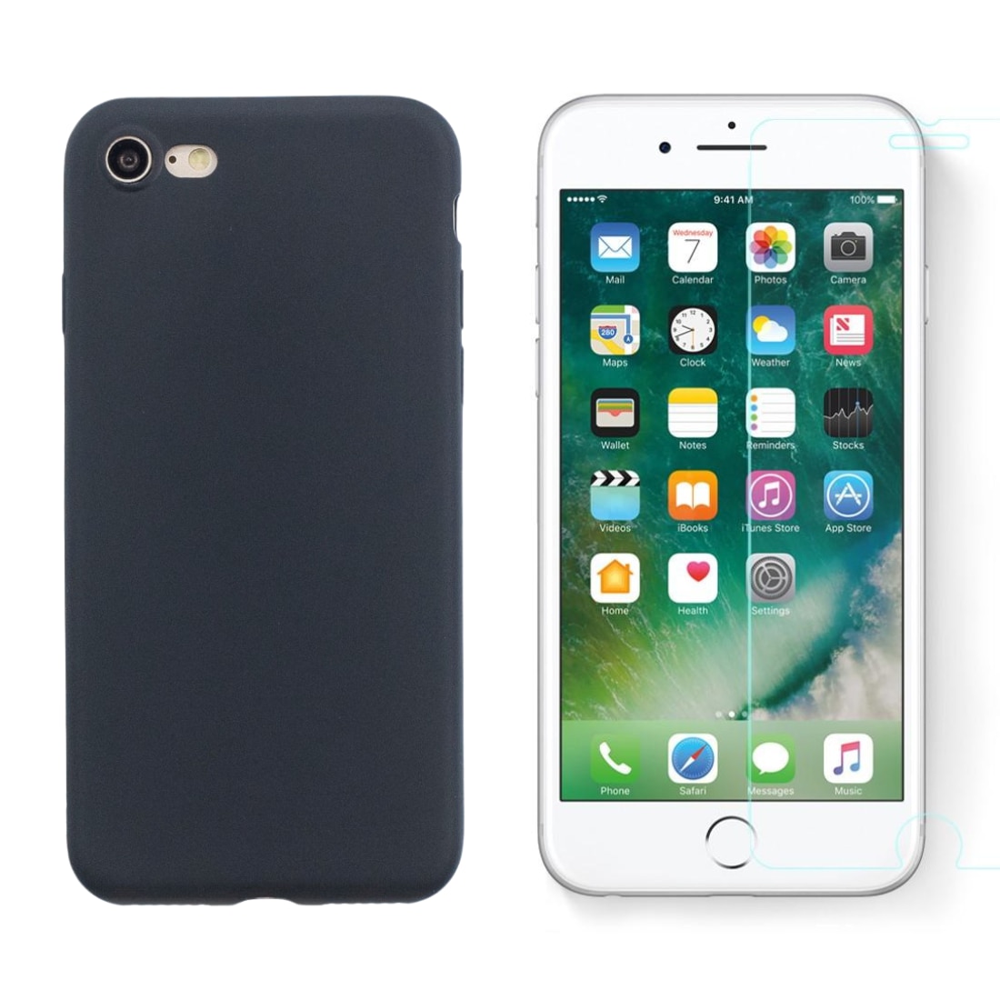 iPhone SE (2022) Set TPU-hoesje en Screenprotector
