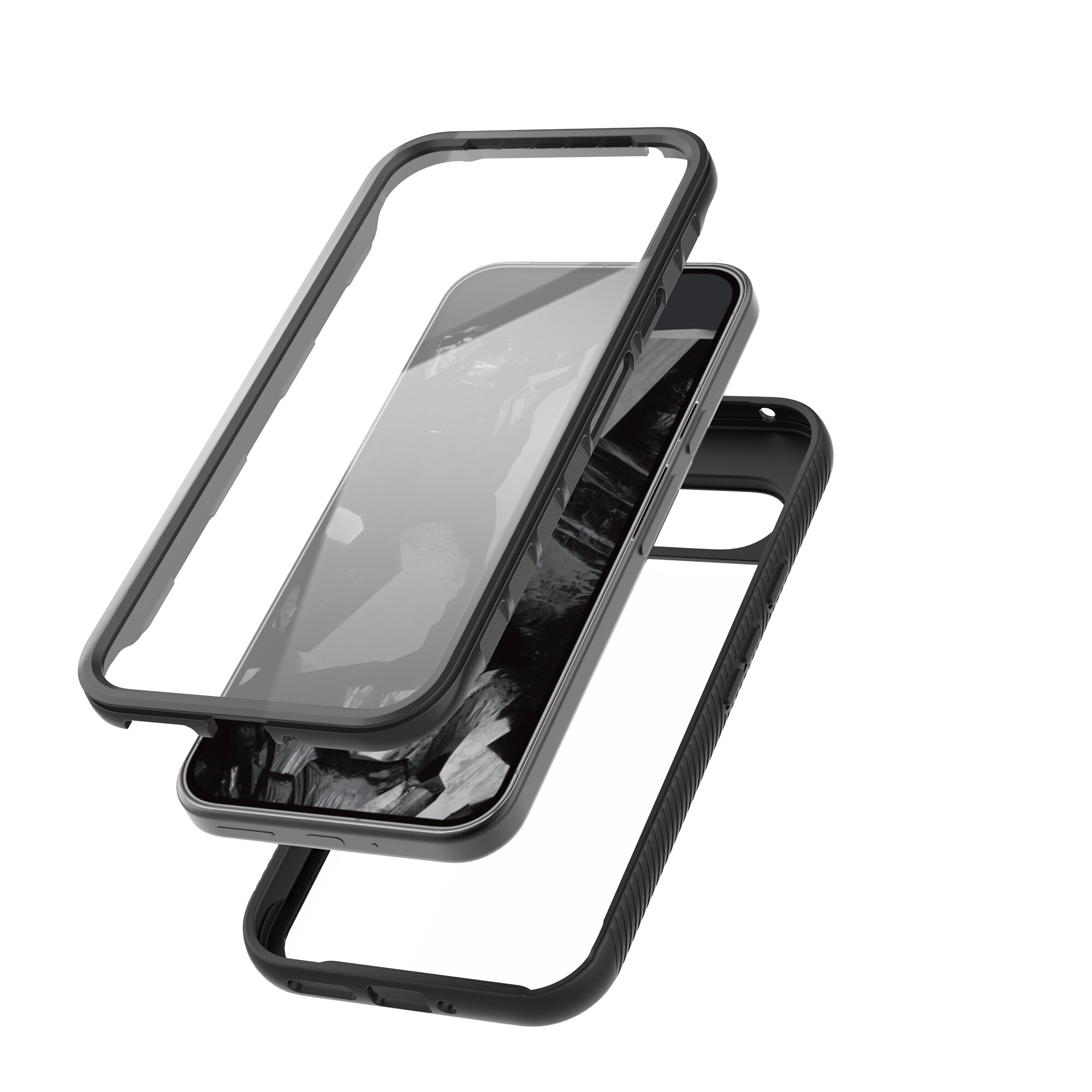 Google Pixel 9 Pro XL Full Protection Case Zwart