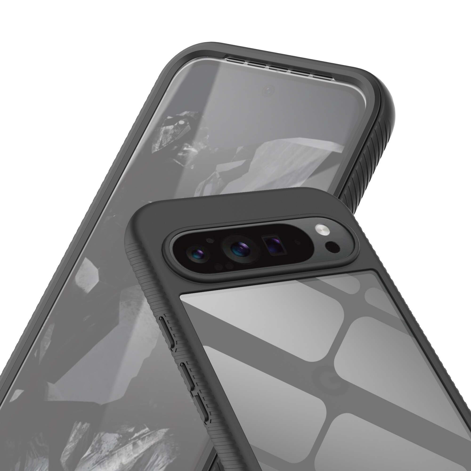 Google Pixel 9 Pro XL Full Protection Case Zwart