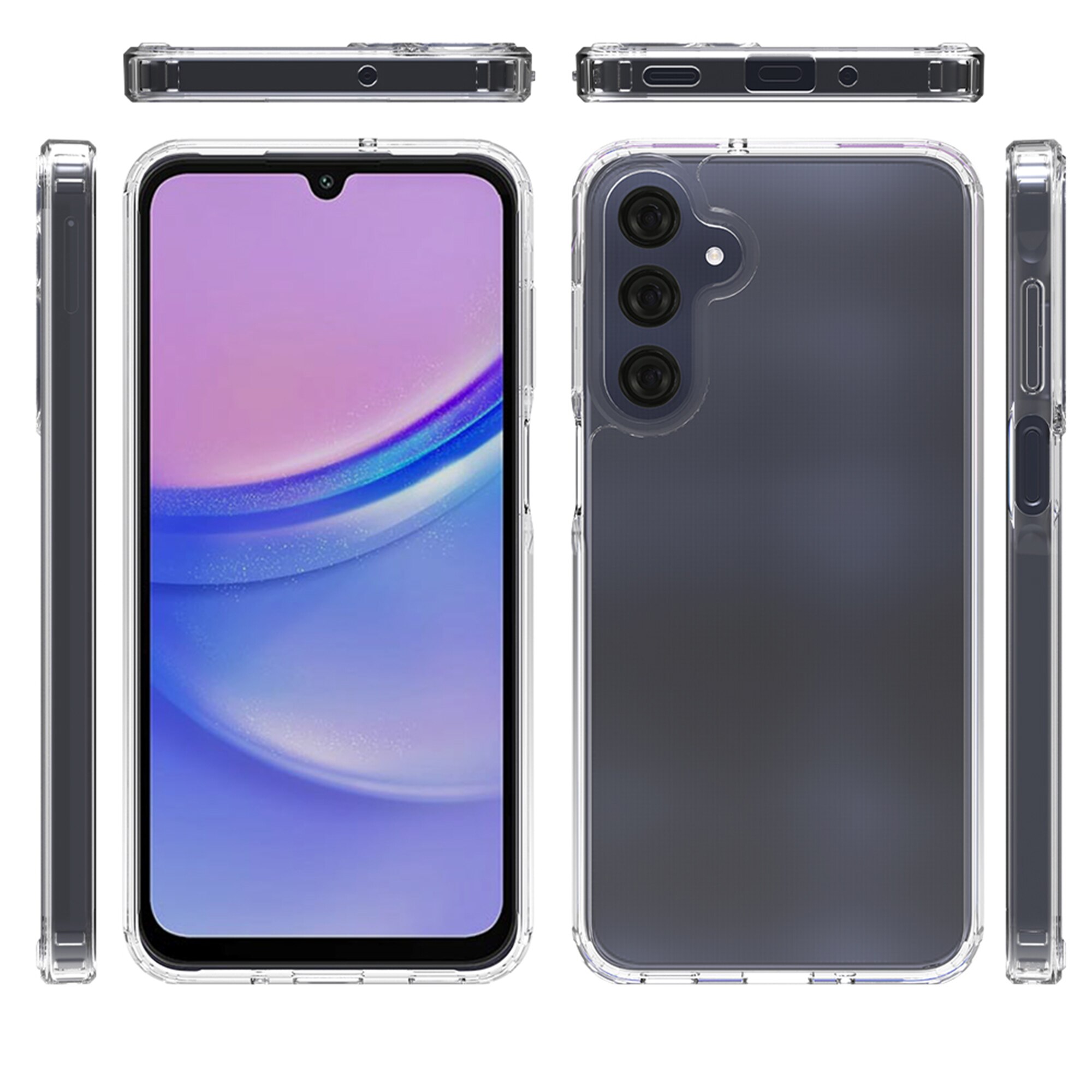 Hybridcase Samsung Galaxy A16 Transparant