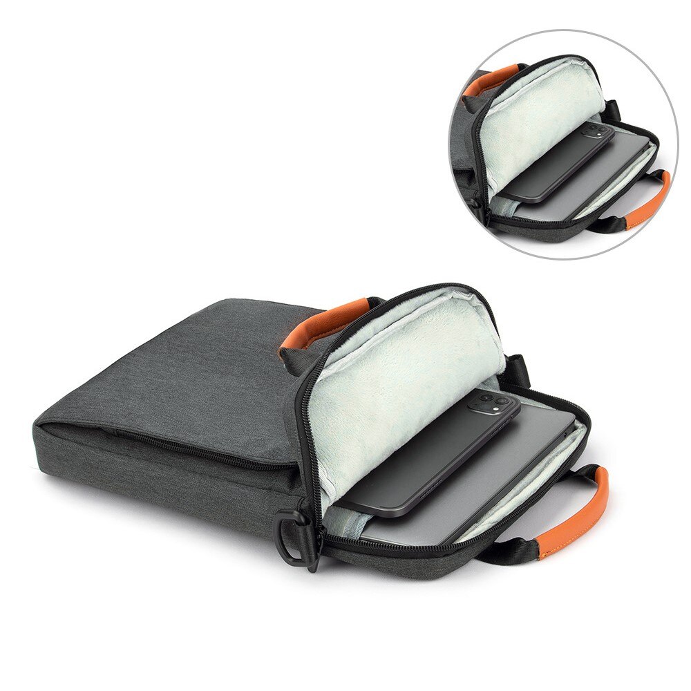 Tas met schouderriem voor 13,3" laptop/tablet grijs