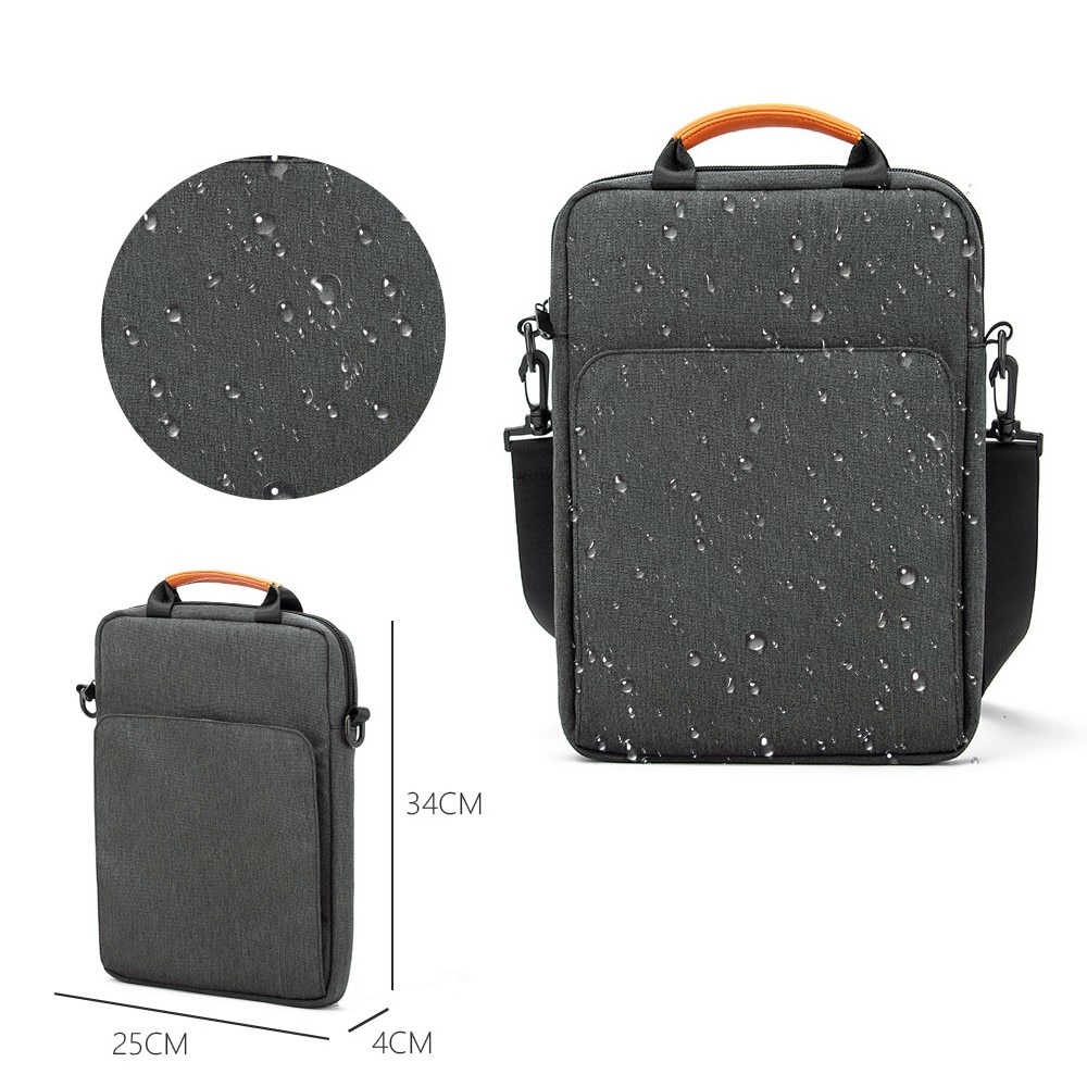 Tas met schouderriem voor 13,3" laptop/tablet grijs