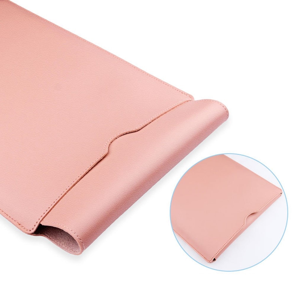 Laptop Sleeve Leer 14" zwart