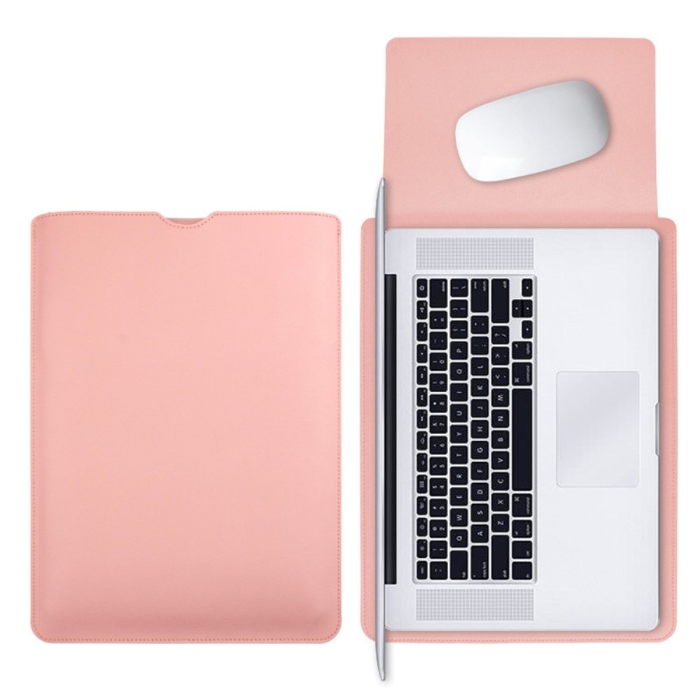 Laptop Sleeve Leer 15-16" zwart