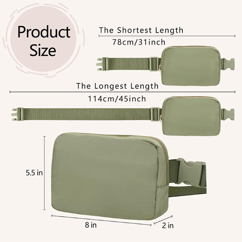 Crossbodytas Nylon, groen