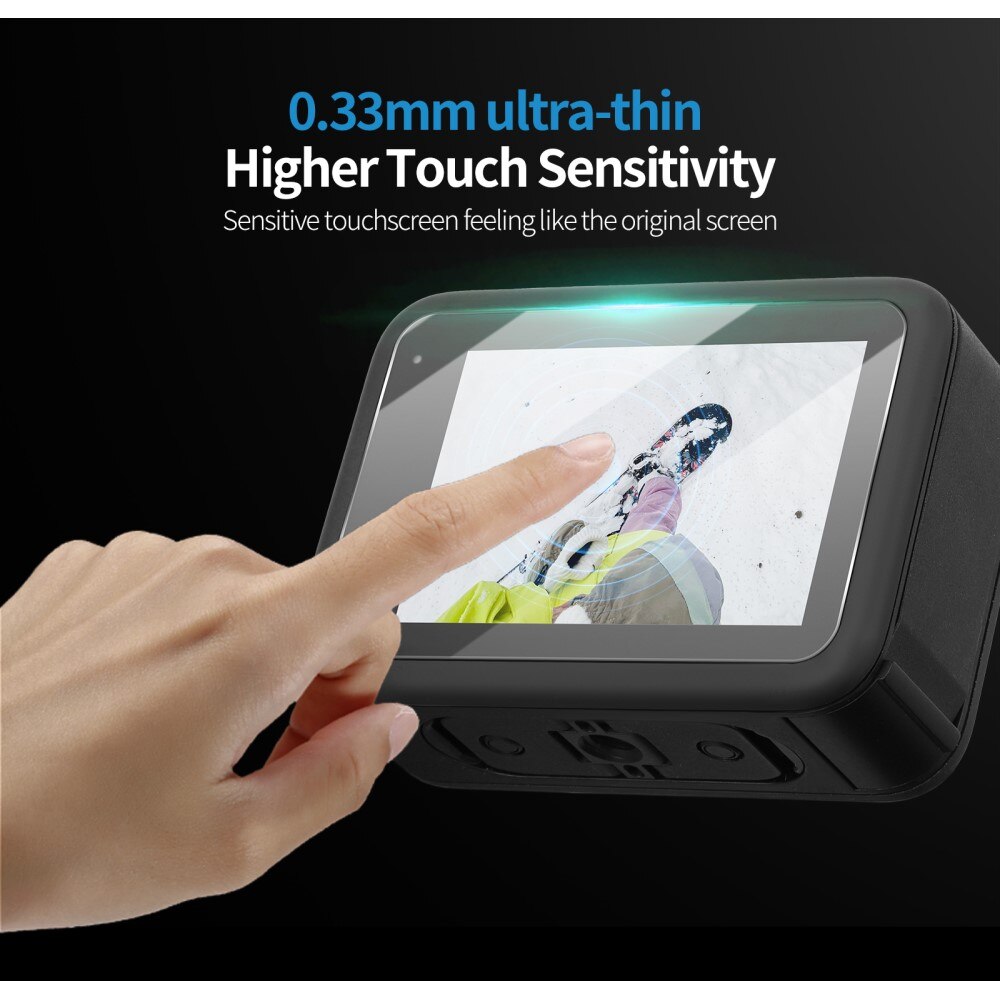 GoPro Hero 13 Gehard Glas Screenprotector + Camera Protector