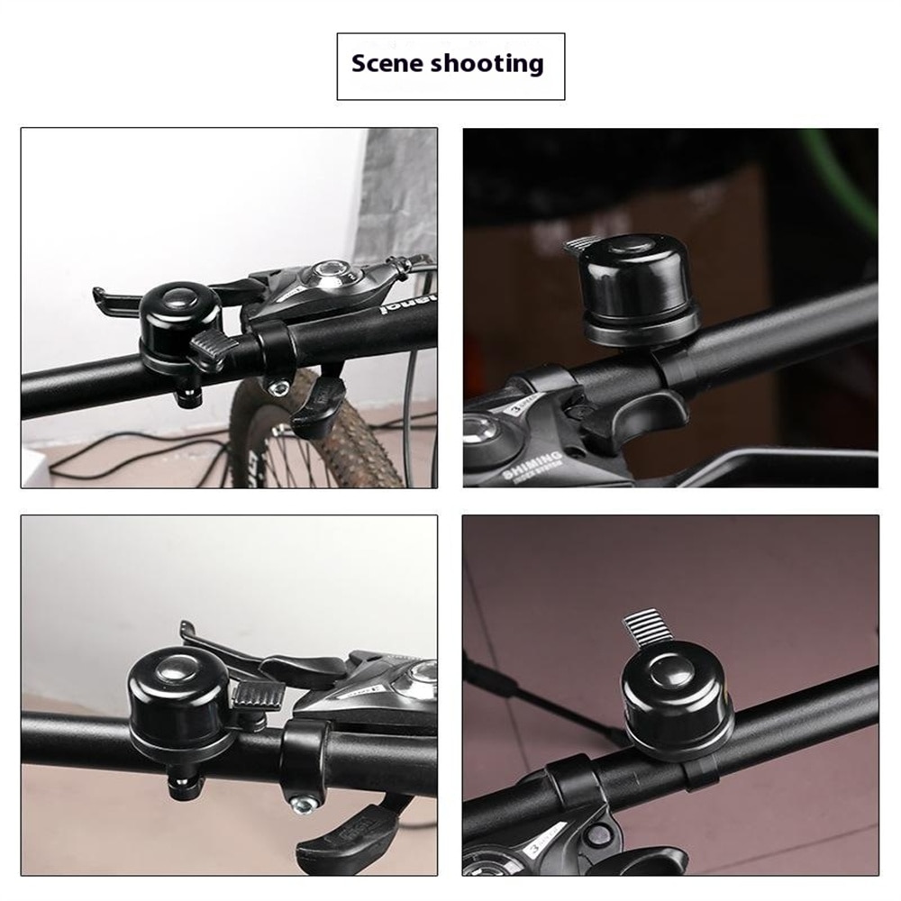 Fietsbel met Apple AirTag-houder zwart