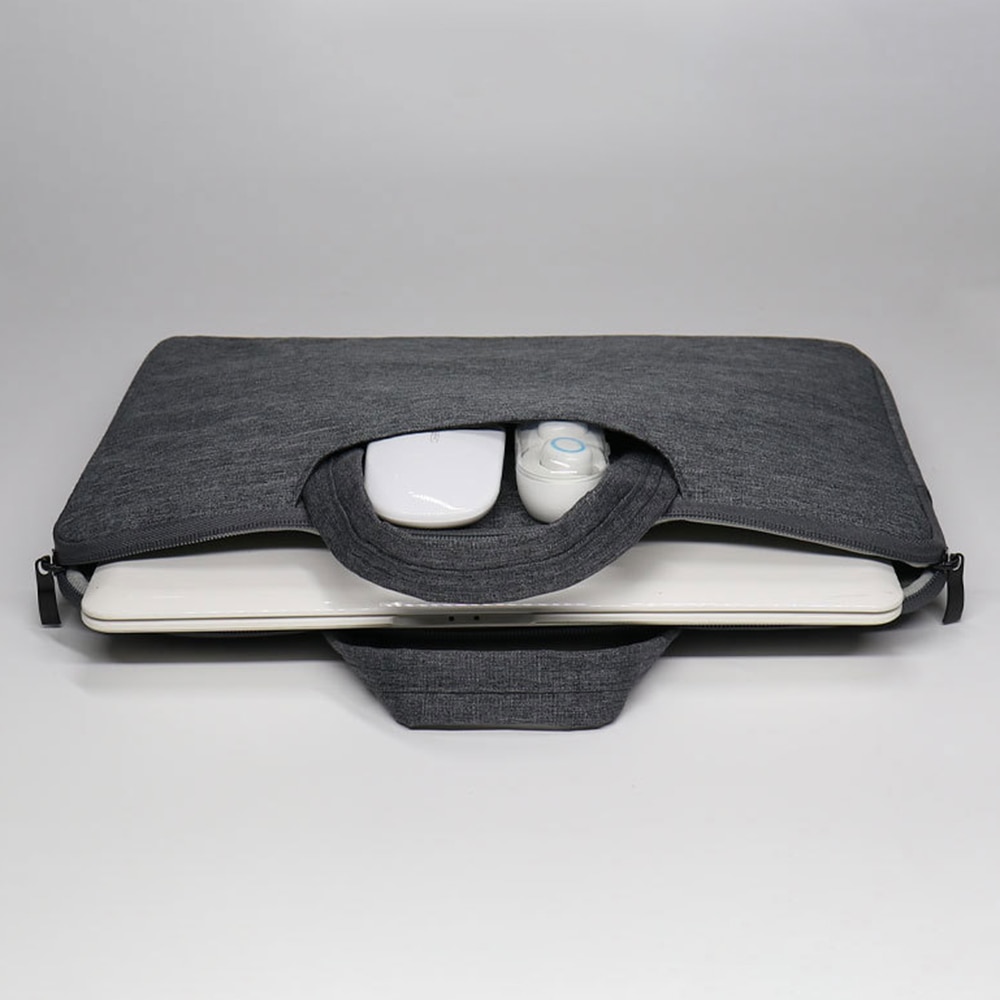 Laptophoes met handvat 15,6" Donker grijs