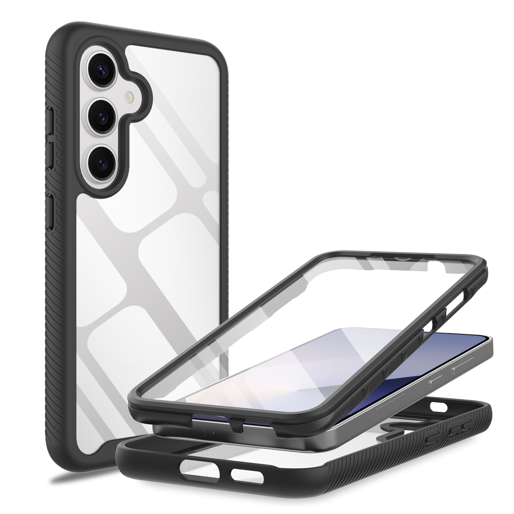 Samsung Galaxy S25 Plus Full Protection Case Zwart