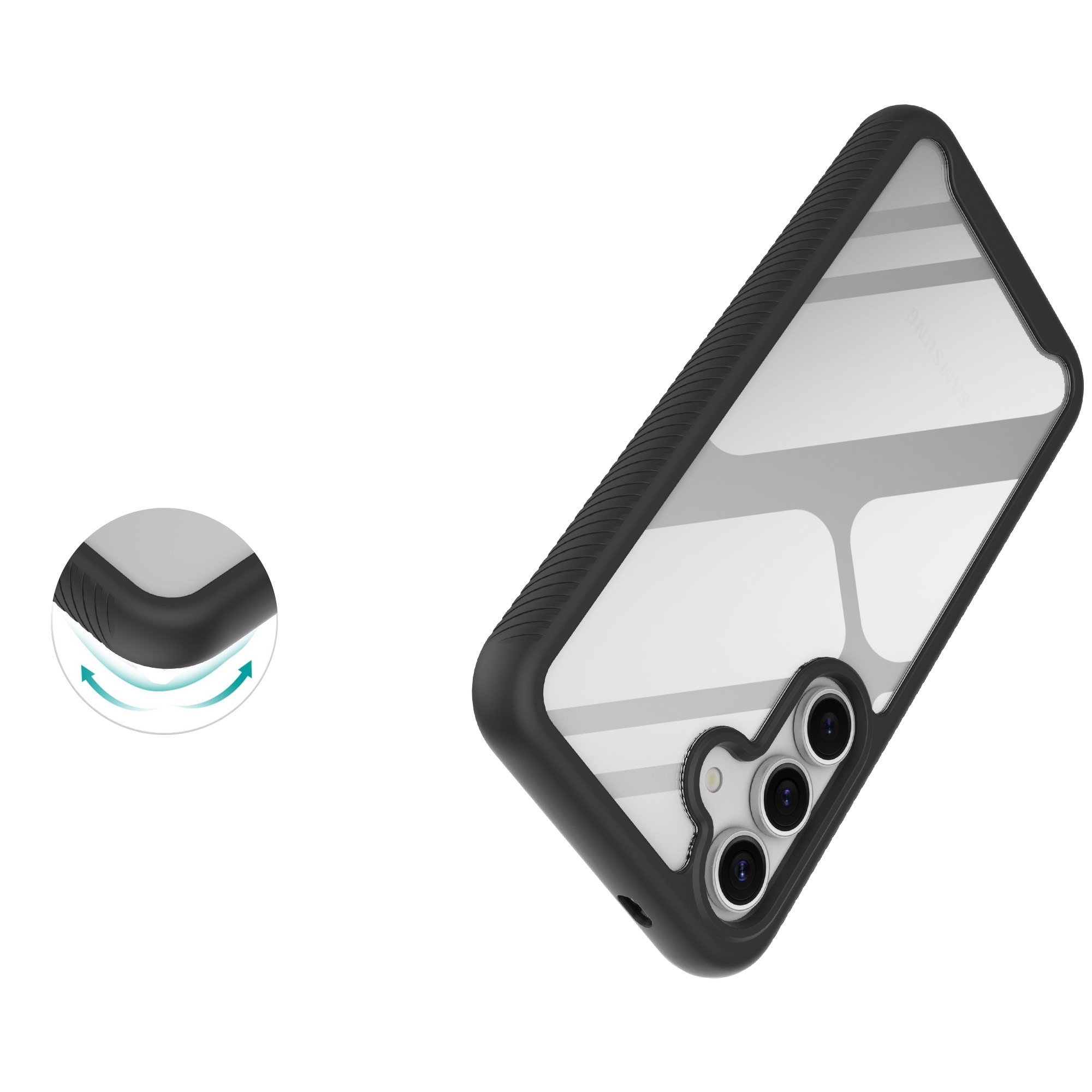 Samsung Galaxy S25 Full Protection Case Zwart