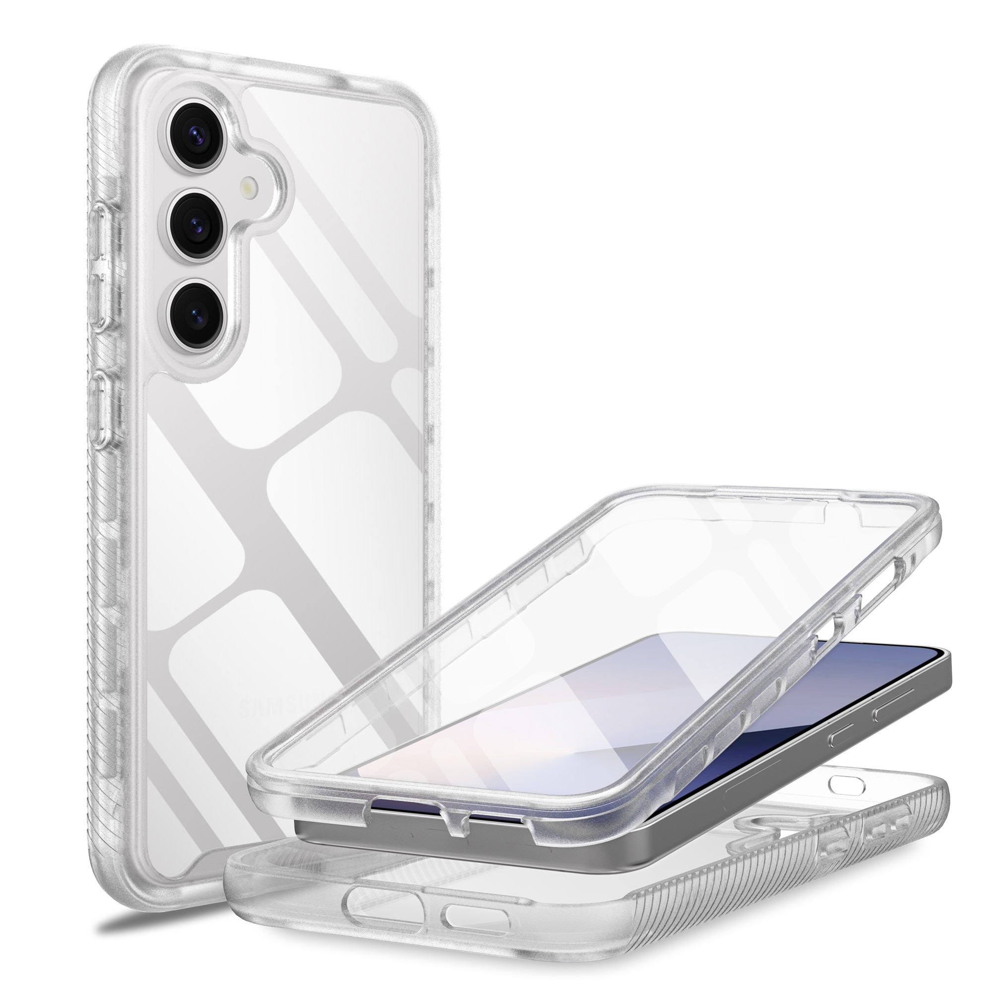 Samsung Galaxy S25 Full Protection Case Transparant