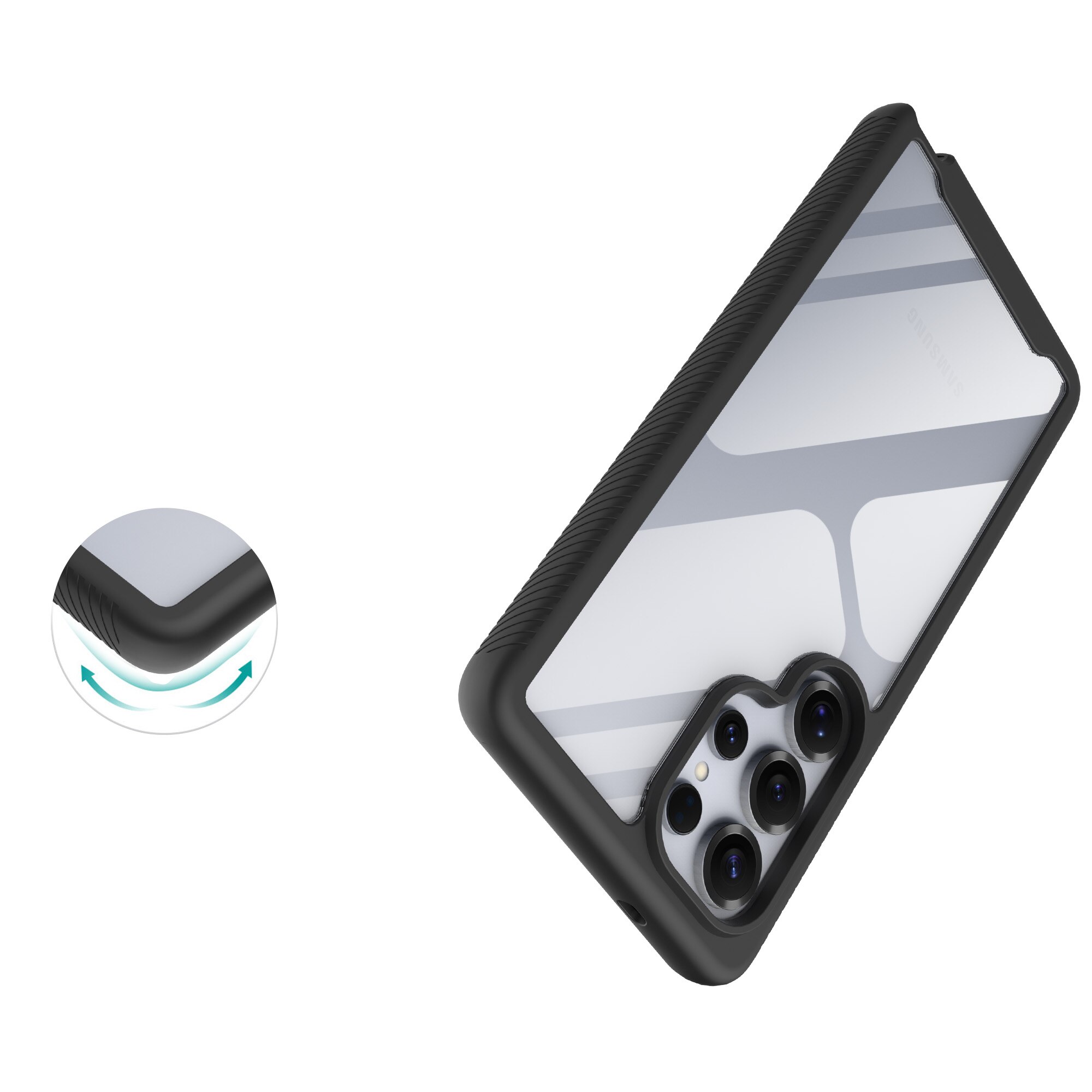 Samsung Galaxy S25 Ultra Full Protection Case Zwart