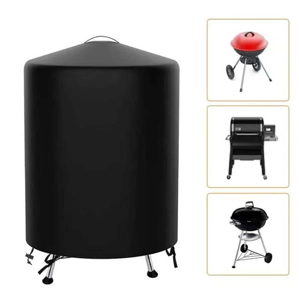 Ronde waterdichte barbecuehoes zwart