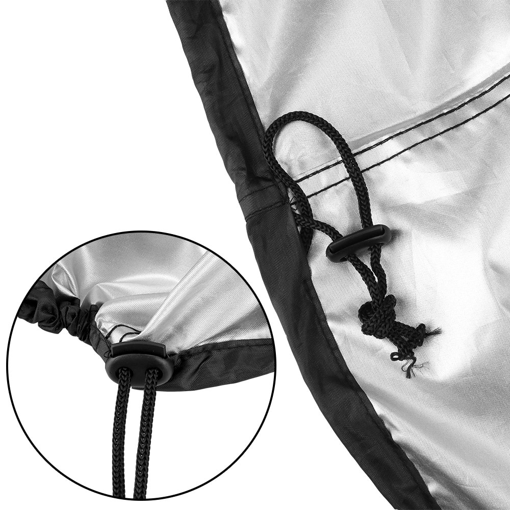 Ronde waterdichte barbecuehoes zwart