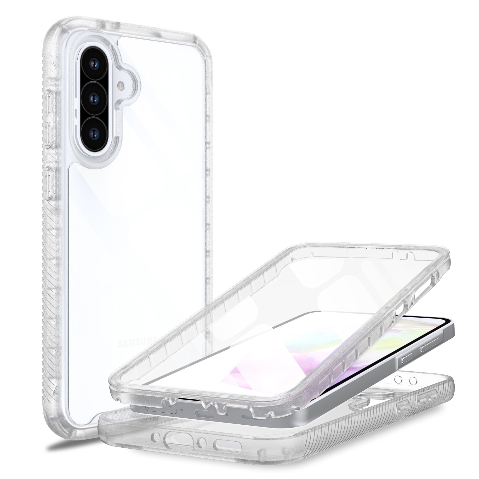 Samsung Galaxy A56 Full Protection Case Transparant