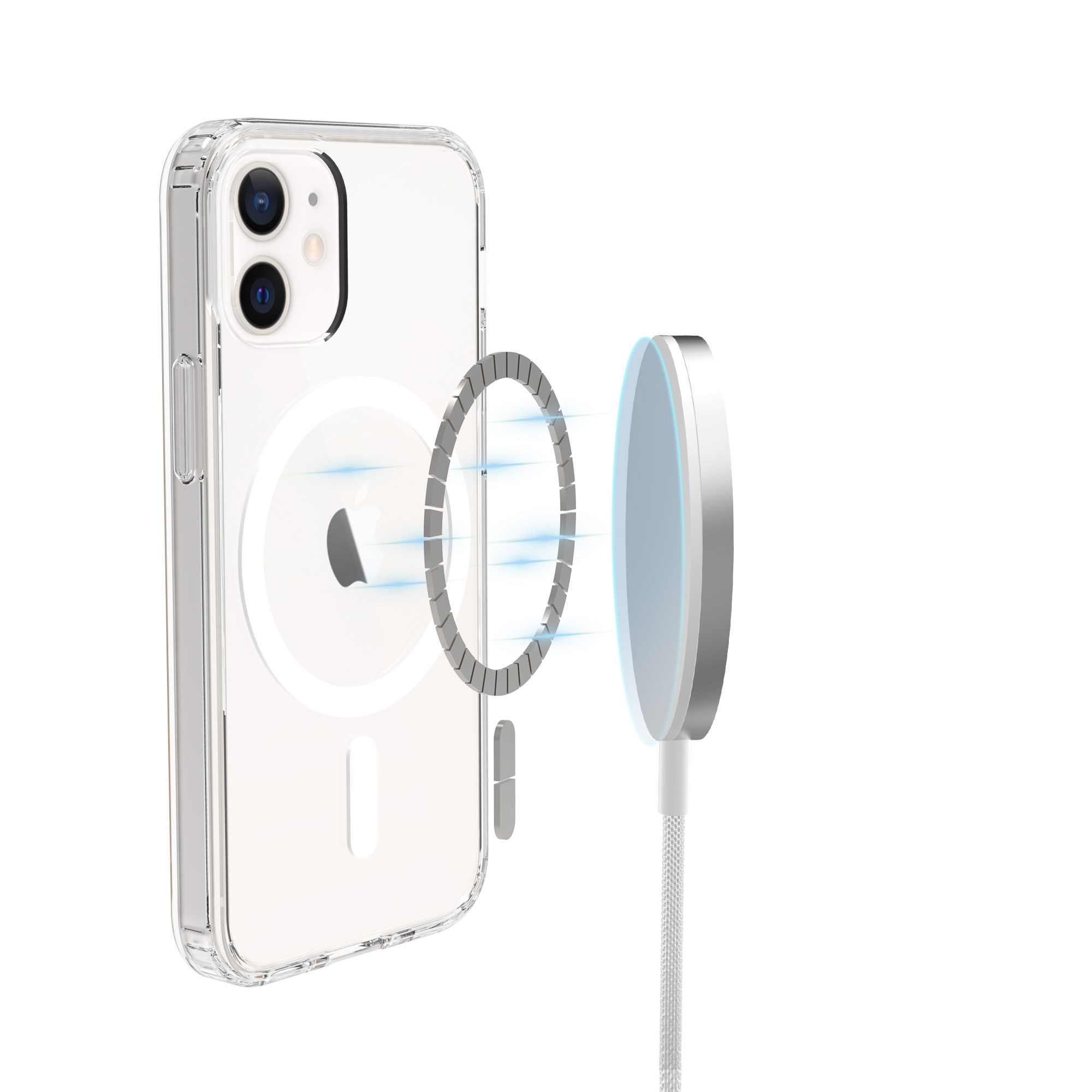 Hybridcase MagSafe iPhone 12/iPhone 12 Pro Transparant