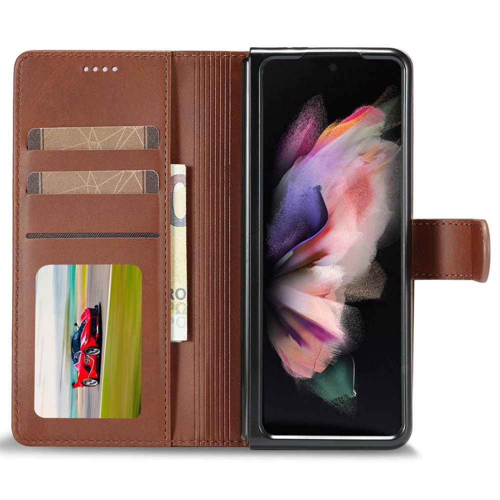 Bookcover hoesje Samsung Galaxy Z Fold 4 Bruin