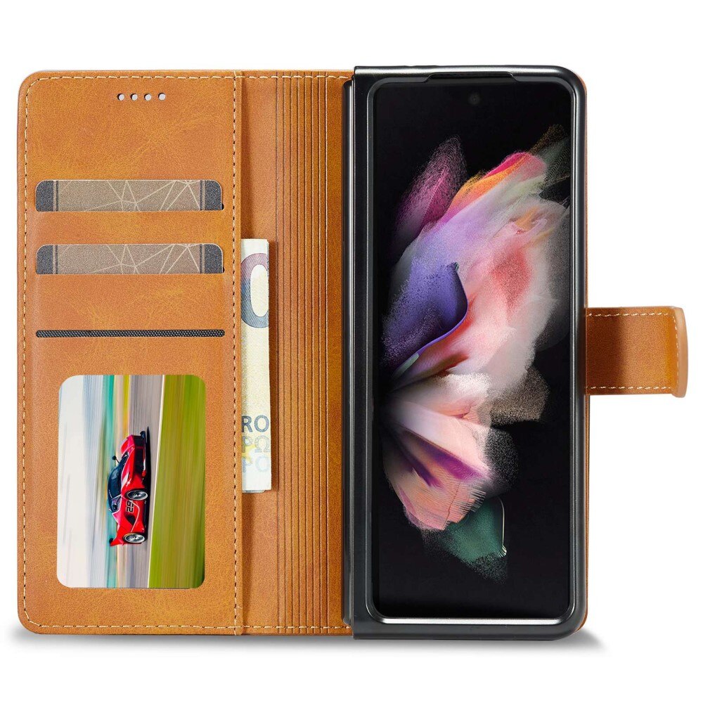 Bookcover hoesje Samsung Galaxy Z Fold 4 Cognac