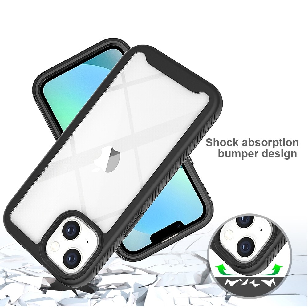 iPhone 14 Full Cover Skal Zwart