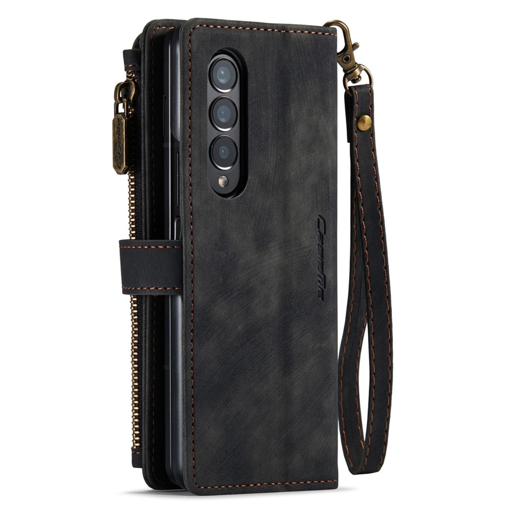 Bookcover hoesje Rits Samsung Galaxy Z Fold 4 Zwart