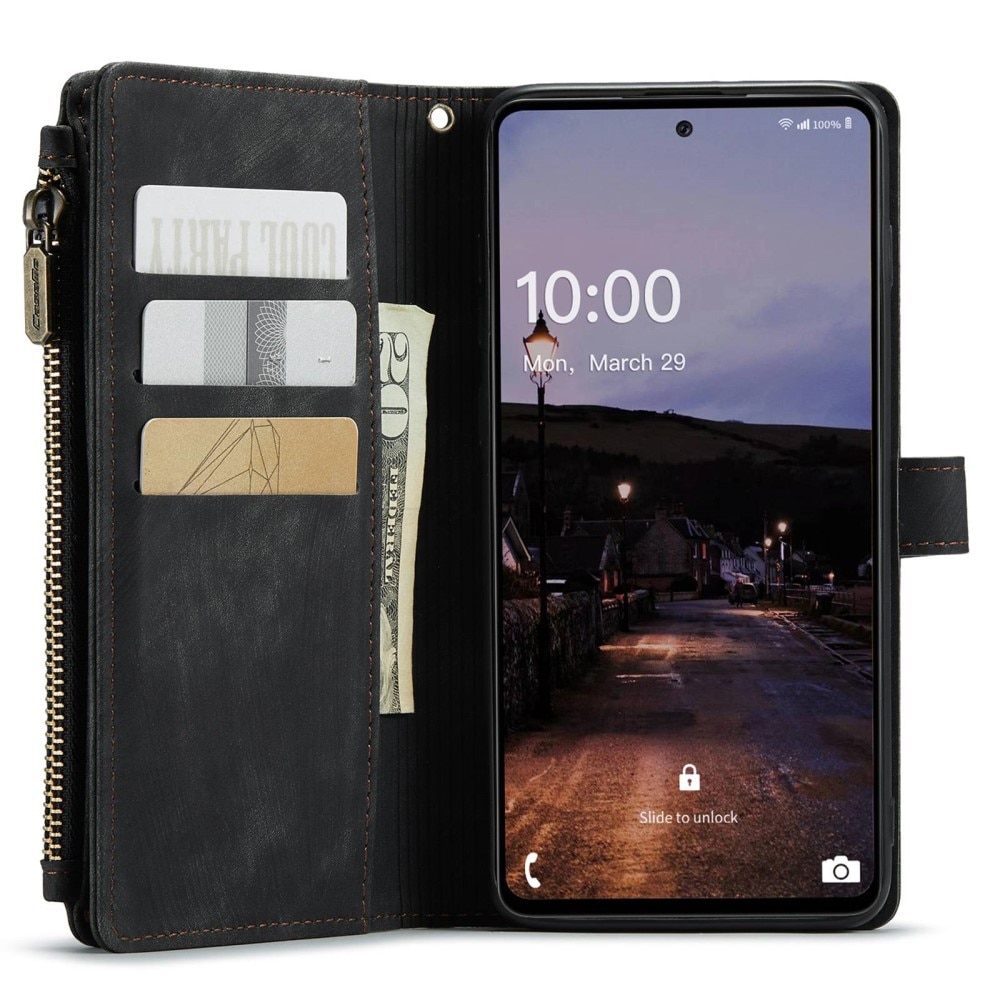 Bookcover hoesje Rits Samsung Galaxy A33 Zwart