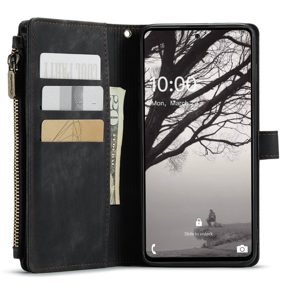 Bookcover hoesje Rits Samsung Galaxy A53 Zwart