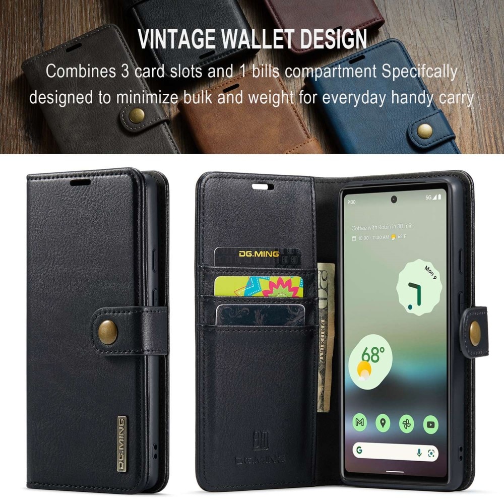 Magnet Wallet Google Pixel 6a Zwart