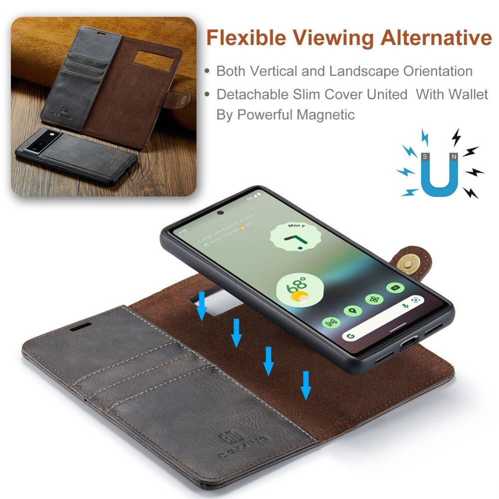 Magnet Wallet Google Pixel 6a Brown