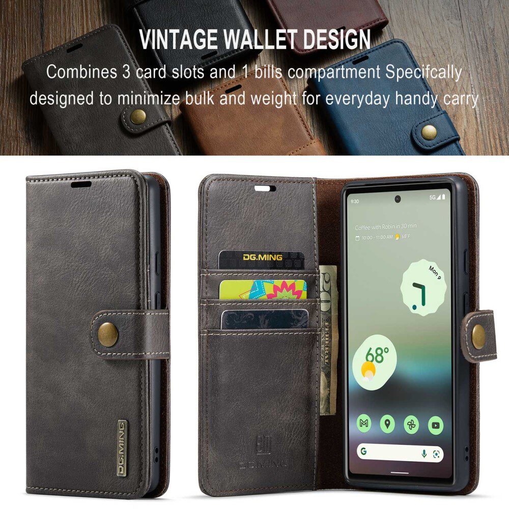 Magnet Wallet Google Pixel 6a Brown