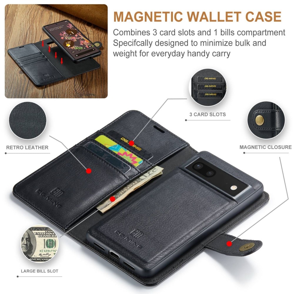 Magnet Wallet Google Pixel 7 Zwart