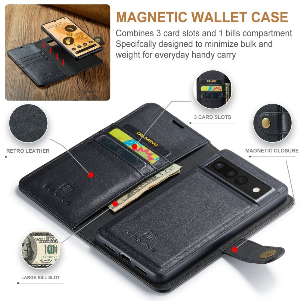 Magnet Wallet Google Pixel 7 Pro Zwart
