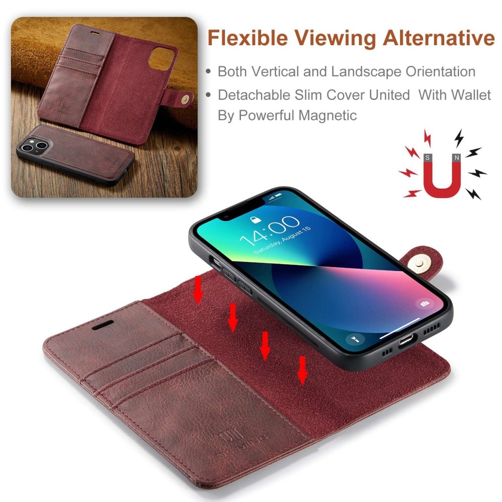 Magnet Wallet iPhone 14 Red