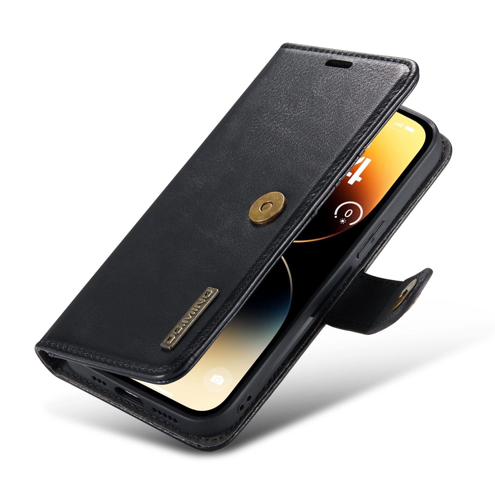 Magnet Wallet iPhone 14 Pro Max Zwart