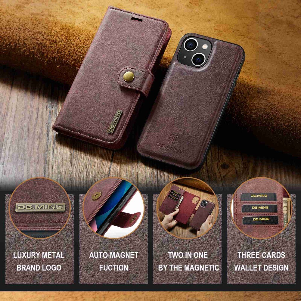Magnet Wallet Apple iPhone 14 Plus Rood