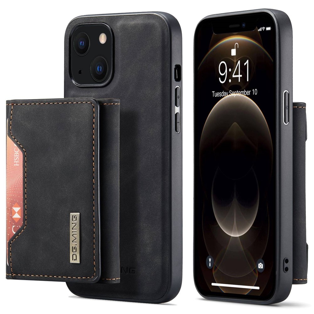 Magnetic Card Slots Case iPhone 14 Plus Zwart