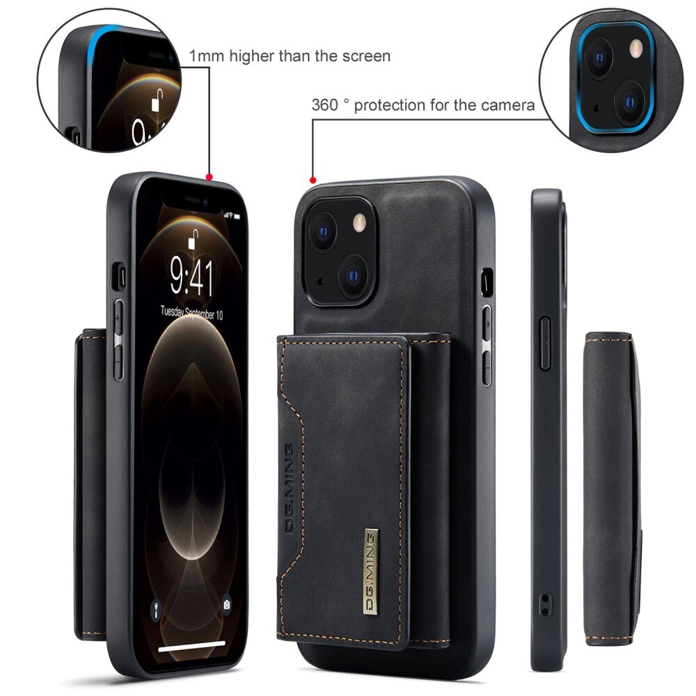 Magnetic Card Slots Case iPhone 14 Plus Zwart