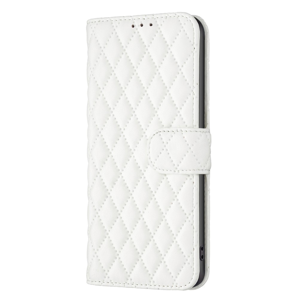 iPhone 14 Plus Portemonnee hoesje Quilted Wit