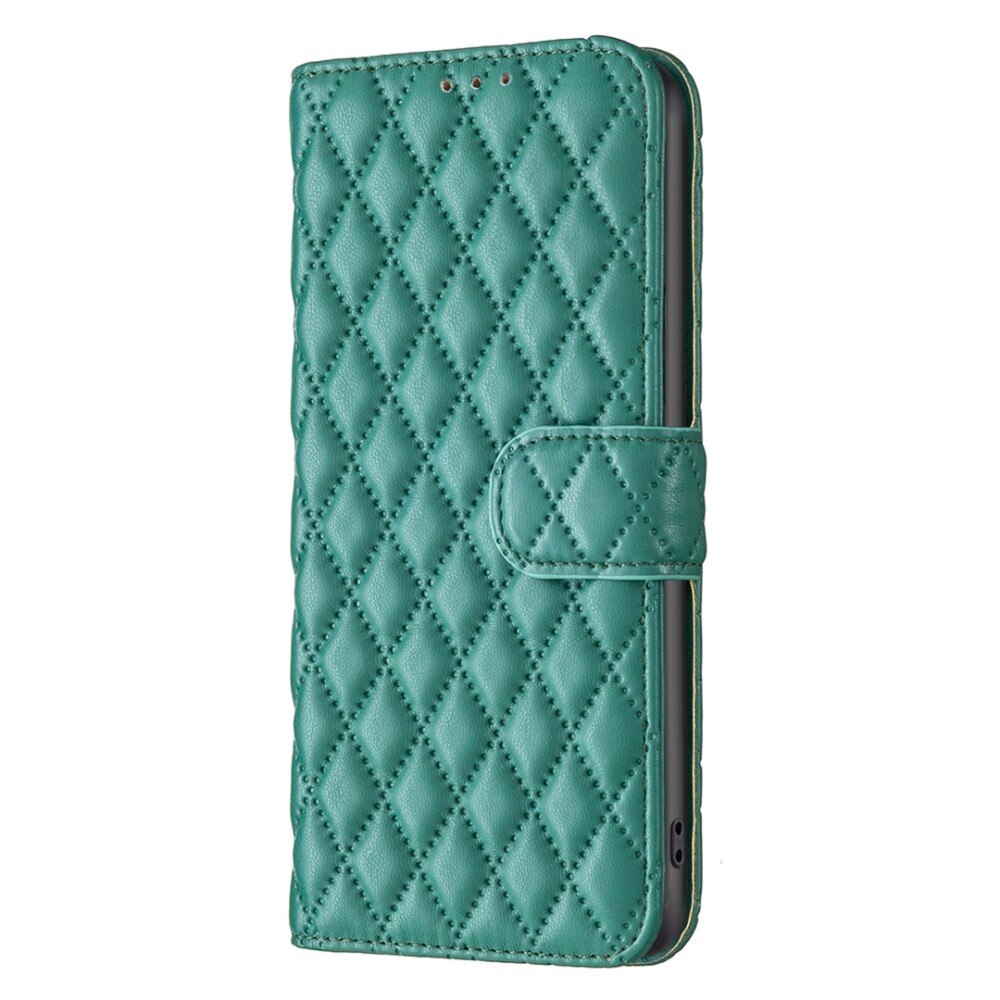 iPhone 14 Pro Portemonnee hoesje Quilted Groen